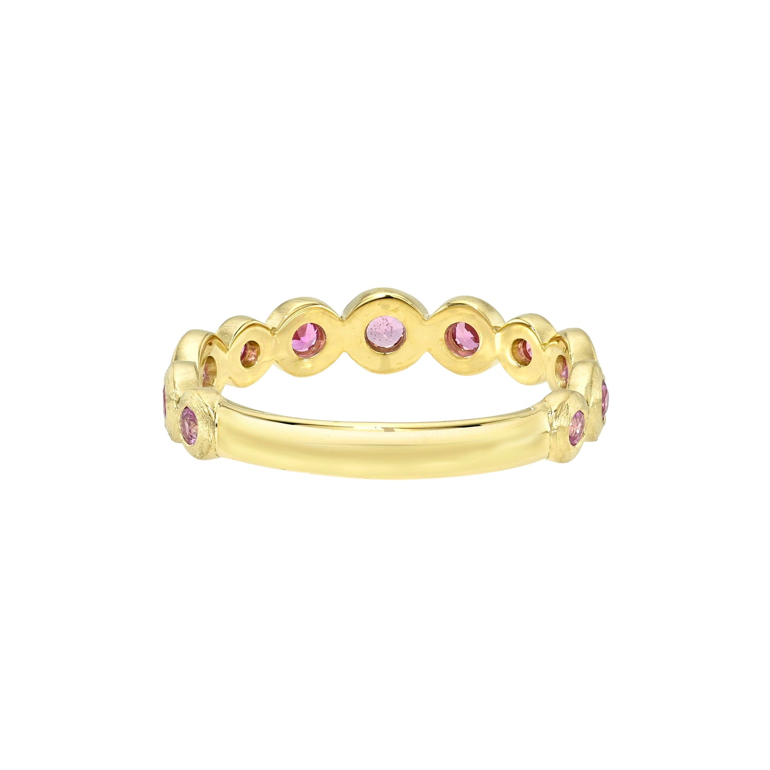 Petite Pink Sapphire Bubble Ring by Logan Hollowell Jewelry