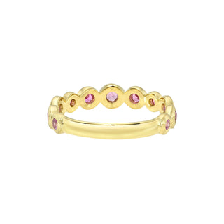 Petite Pink Sapphire Bubble Ring by Logan Hollowell Jewelry