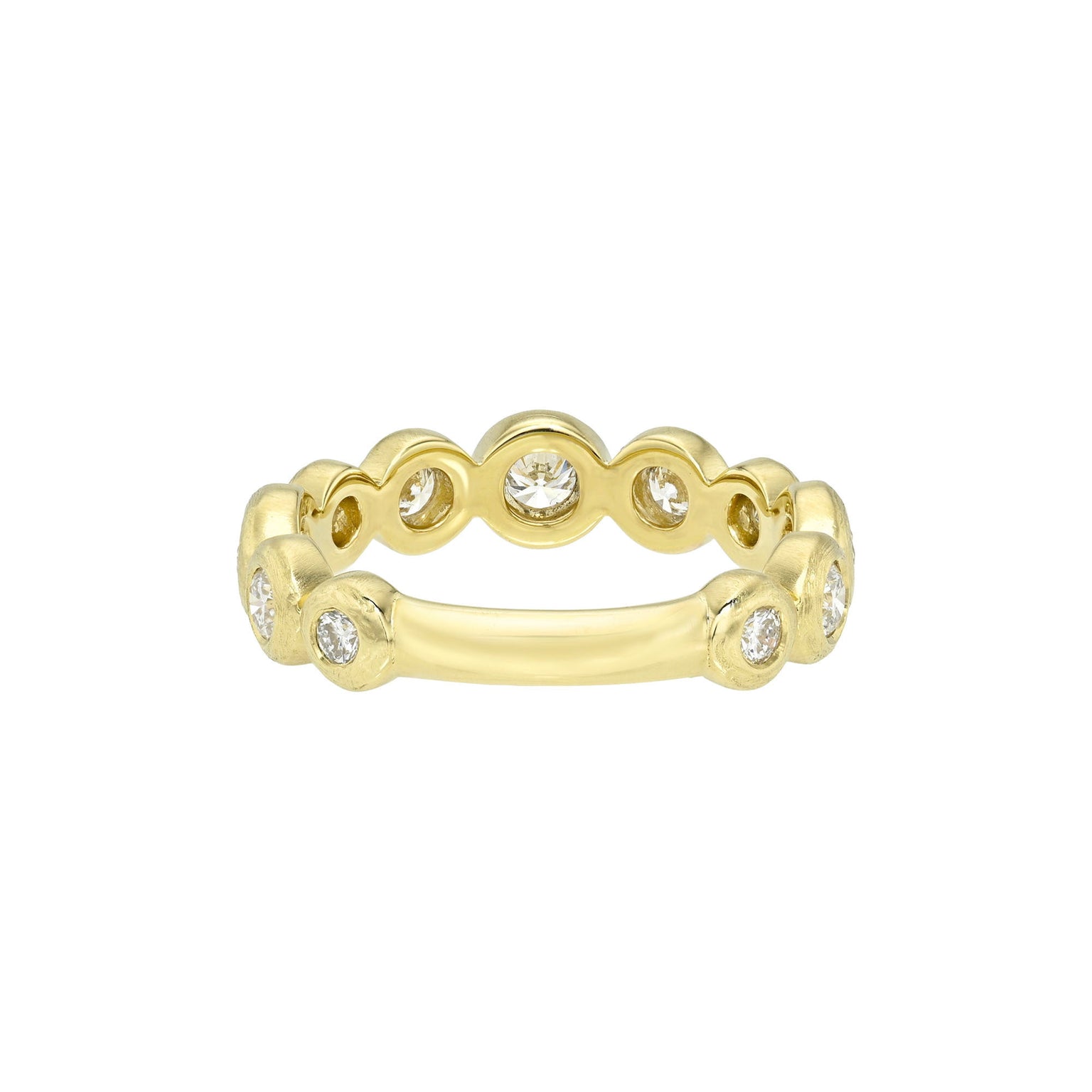 Petite Diamond Bubble Ring by Logan Hollowell Jewelry