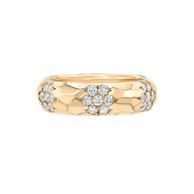 Sevenfold Eternity Diamond Cluster Band (Off Size) by Logan Hollowell Jewelry