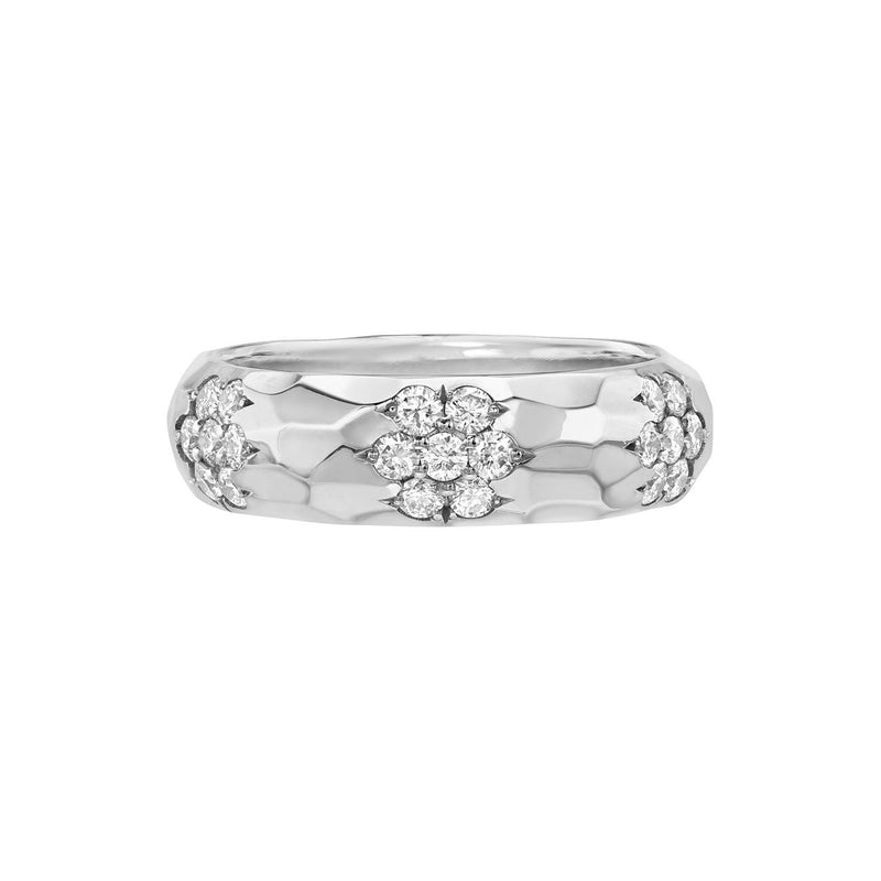Sevenfold Eternity Diamond Cluster Band (Off Size) by Logan Hollowell Jewelry