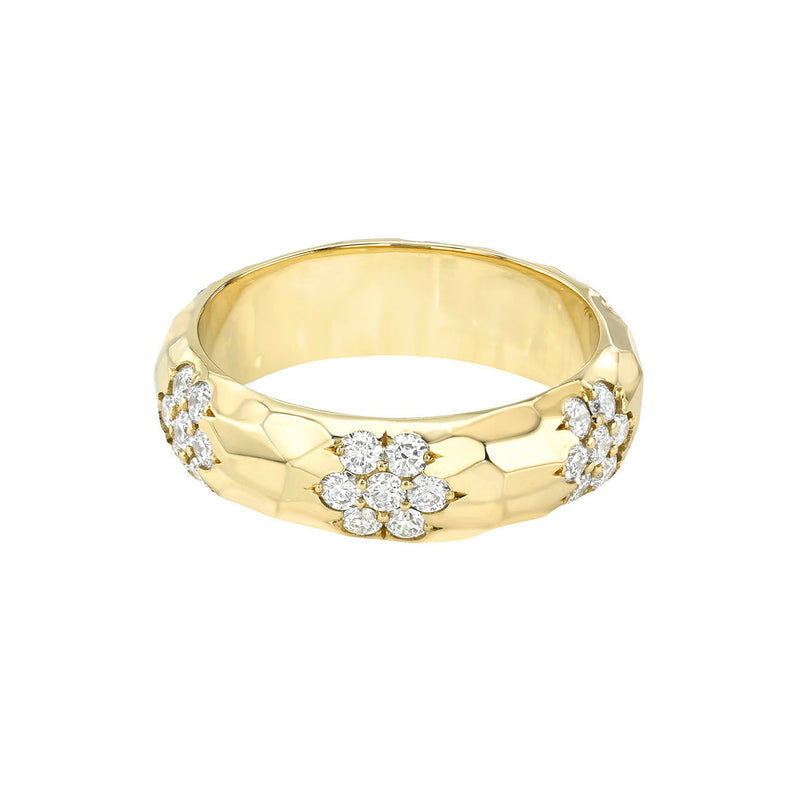 Sevenfold Eternity Diamond Cluster Band (Off Size) by Logan Hollowell Jewelry