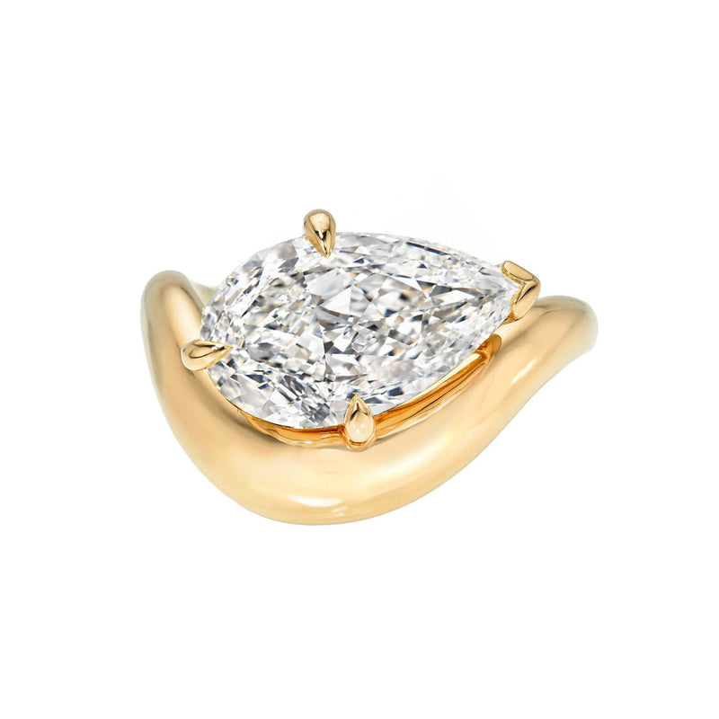 Enigma Floating Diamond Ring Rose Gold 3 by Logan Hollowell Jewelry