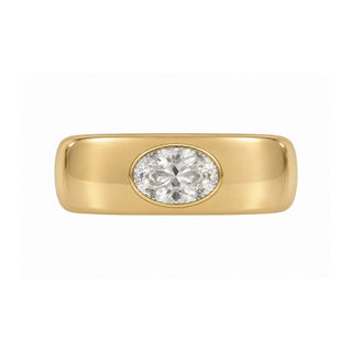The Oval Diamond Aura Sleeve Gen 4 Rose Gold 3 by Logan Hollowell Jewelry