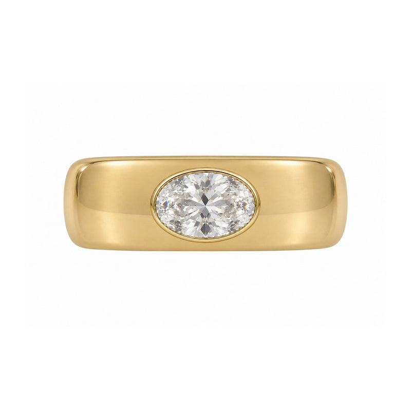 The Oval Diamond Aura Sleeve Gen 4 Rose Gold 3 by Logan Hollowell Jewelry