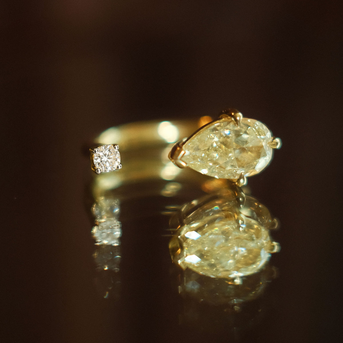Butter Yellow Diamond Nexus Ring
