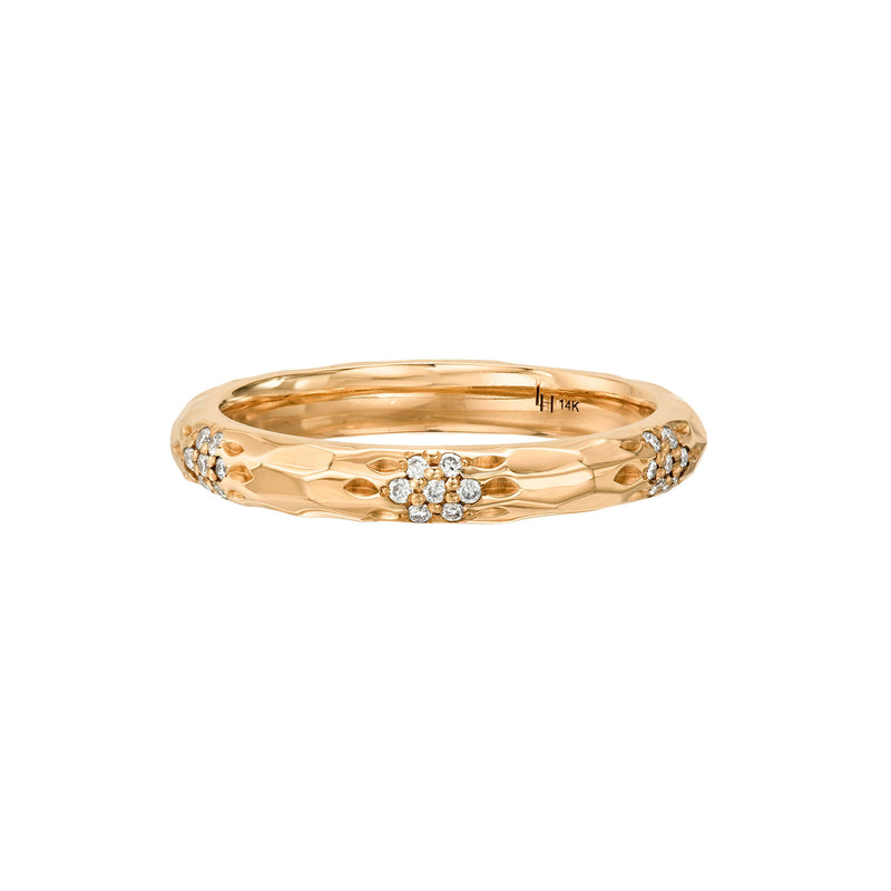 Sevenfold Diamond Band Rose Gold 3 by Logan Hollowell Jewelry