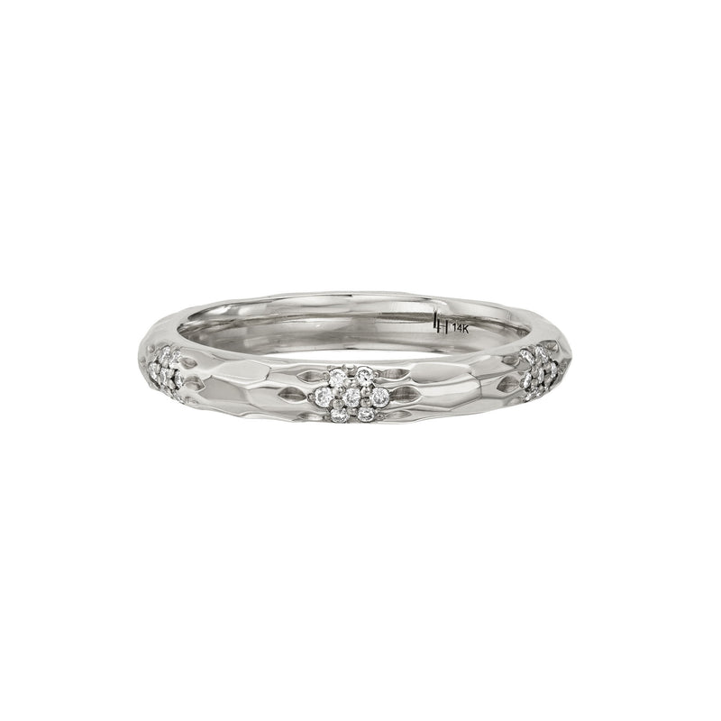 Sevenfold Diamond Band White Gold 3 by Logan Hollowell Jewelry