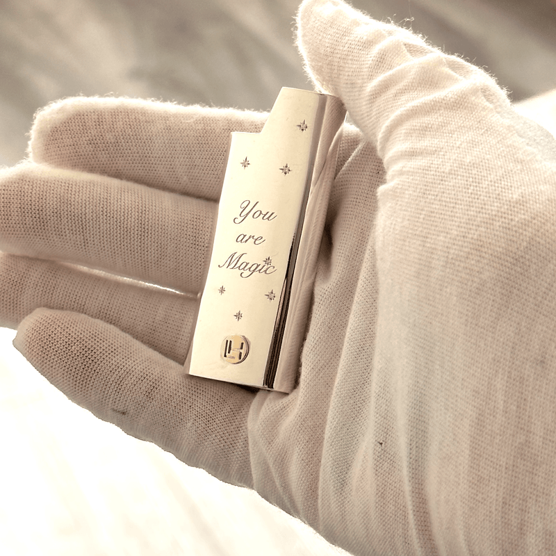You are Magic Mini Lighter Case w/ 7 Star Diamonds    by Logan Hollowell Jewelry