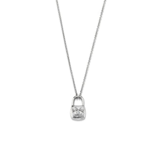 Mini "I AM" Promise Lock White Gold   by Logan Hollowell Jewelry