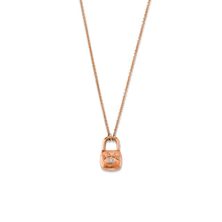 Mini "I AM" Promise Lock Rose Gold   by Logan Hollowell Jewelry
