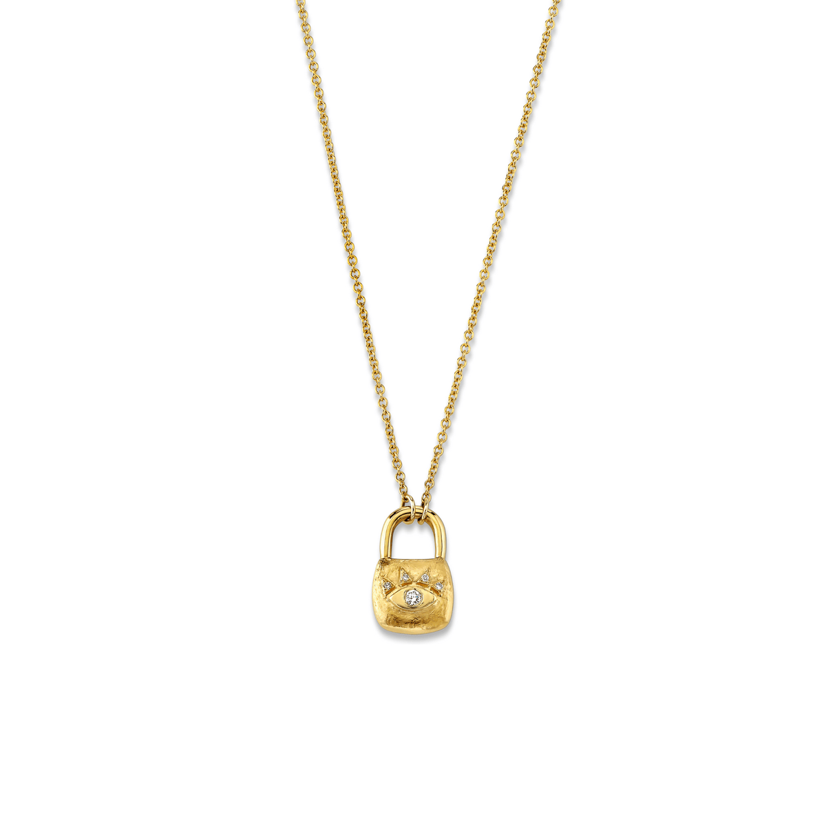Mini "I AM" Promise Lock | Ready to Ship Yellow Gold by Logan Hollowell Jewelry