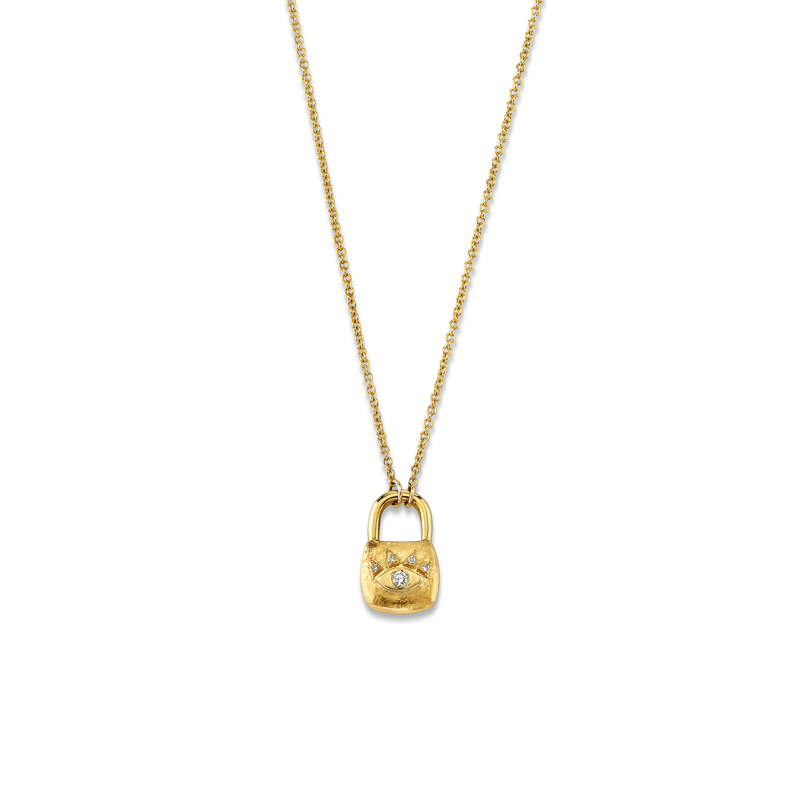Mini "I AM" Promise Lock | Ready to Ship Yellow Gold by Logan Hollowell Jewelry