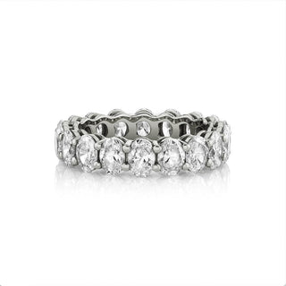 Oval Diamond Infinity Band 4 White Gold 0.20ctw by Logan Hollowell Jewelry