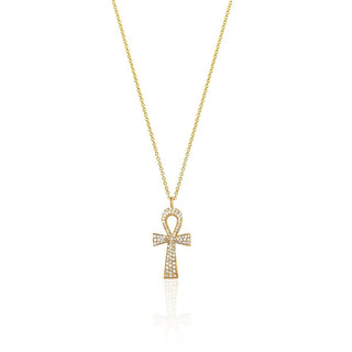 Eternal Ankh Full Pavé Necklace | Ready to Ship    by Logan Hollowell Jewelry