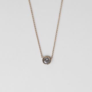 Silver Moon Necklace | Ready to Ship Yellow Gold   by Logan Hollowell Jewelry
