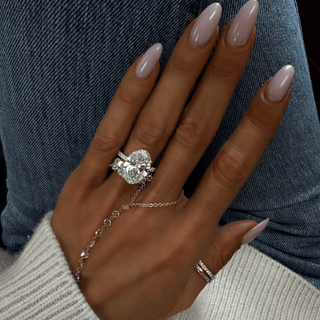 Eternal Oval Diamond Ring - Setting Only    by Logan Hollowell Jewelry