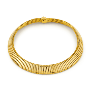 Ouroboros Wide Choker Yellow Gold   by Logan Hollowell Jewelry