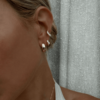 Medium River Tusk Earrings    by Logan Hollowell Jewelry