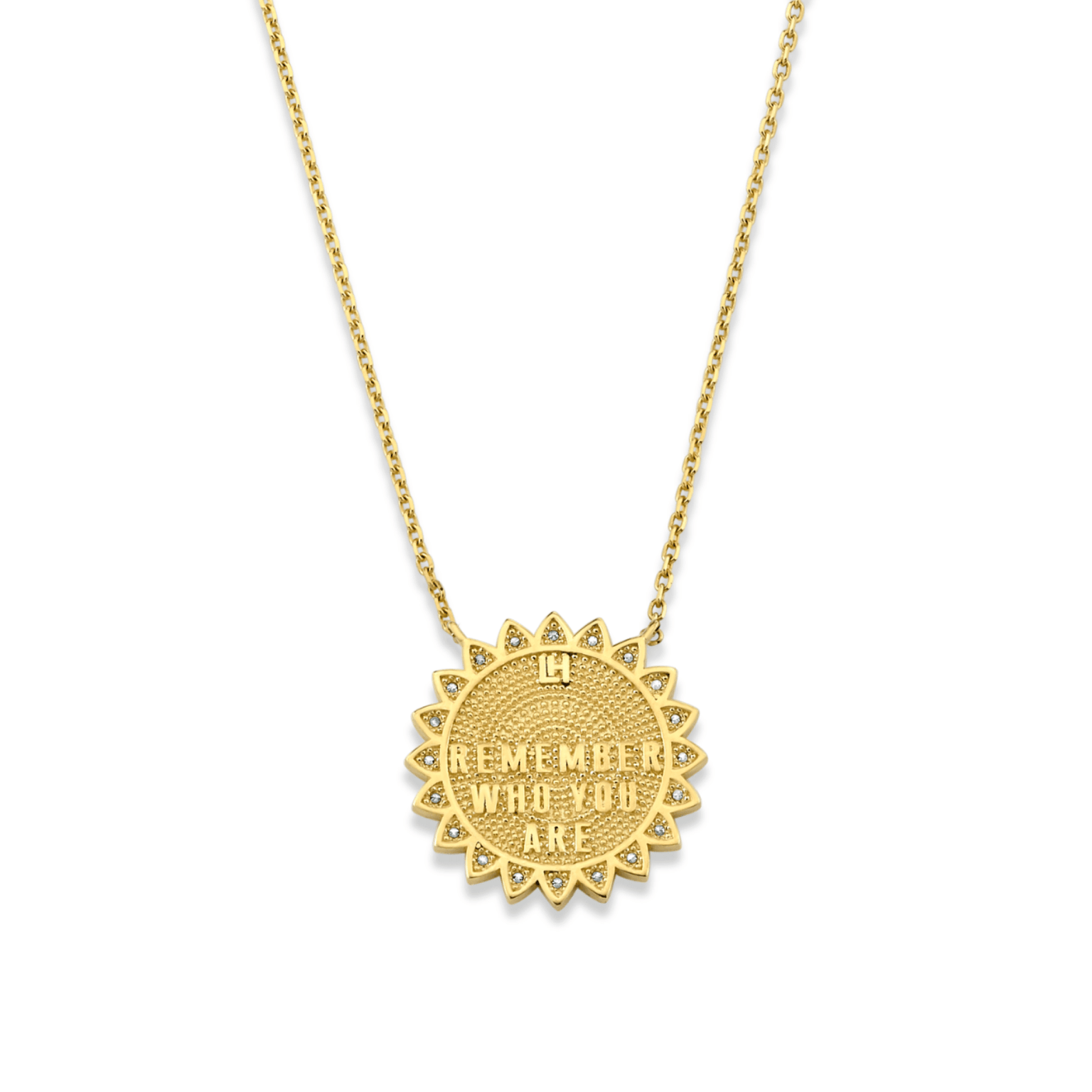 Medium 11:11 Sunshine Necklace with Diamonds | Ready to Ship by Logan Hollowell Jewelry