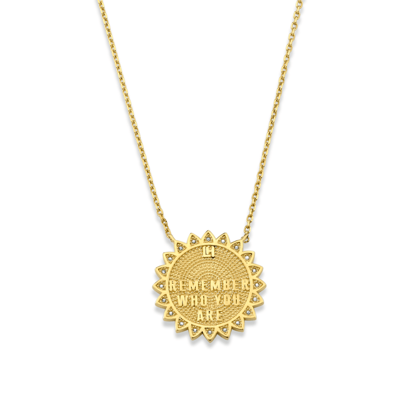 Medium 11:11 Sunshine Necklace with Diamonds | Ready to Ship by Logan Hollowell Jewelry