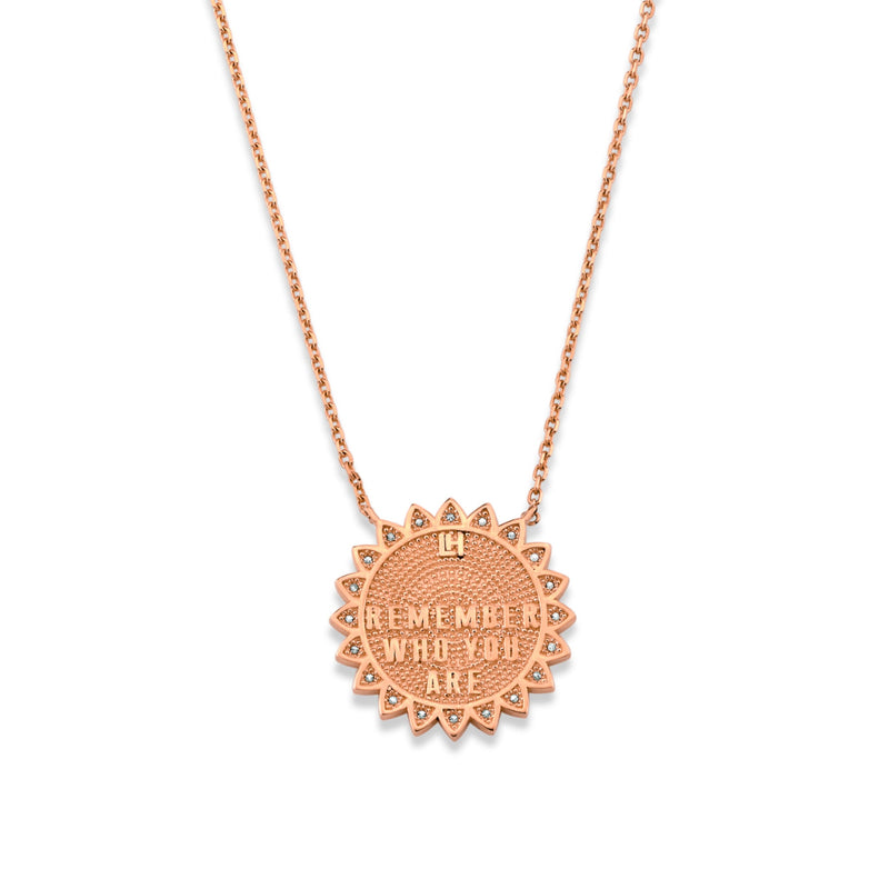 Medium 11:11 Sunshine Necklace with Diamonds    by Logan Hollowell Jewelry
