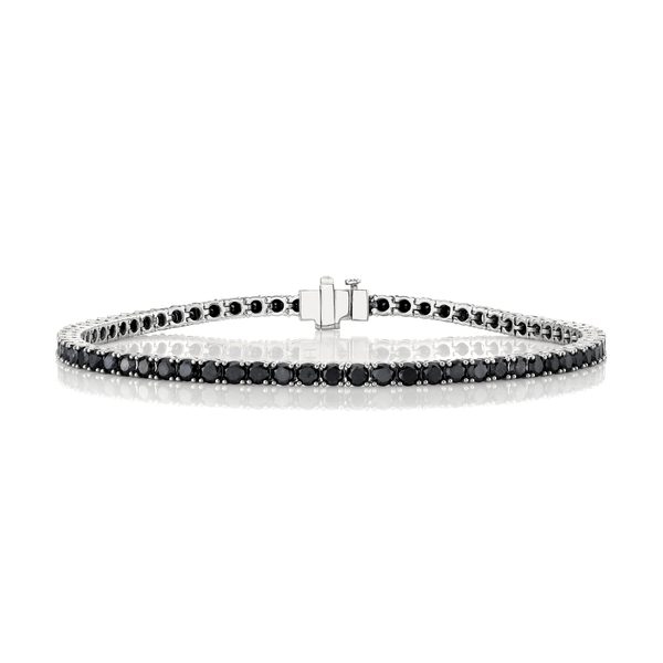 Men s Black Diamond Tennis Bracelet Ready to Ship