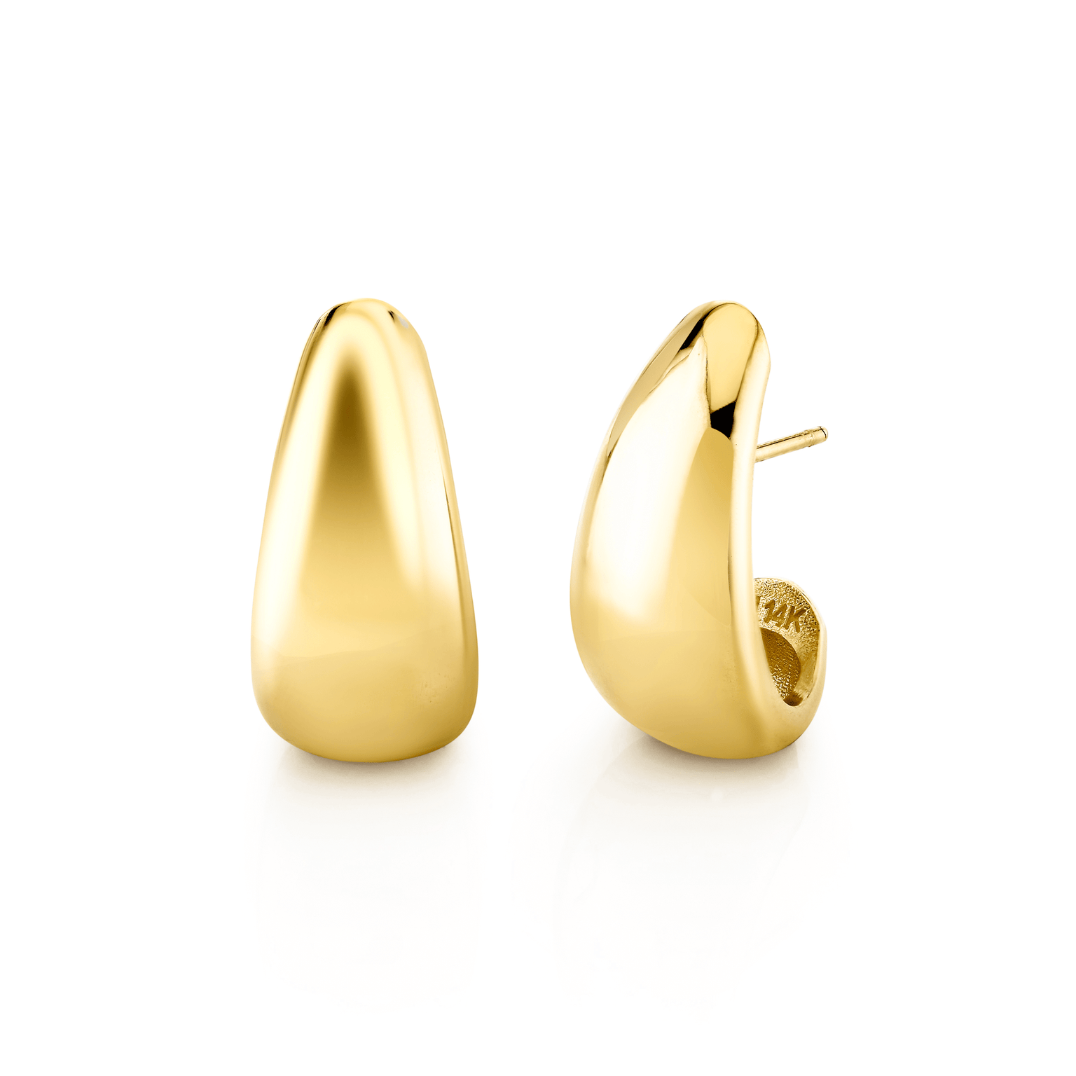 14K Large Tusk Earrings by Logan Hollowell Jewelry