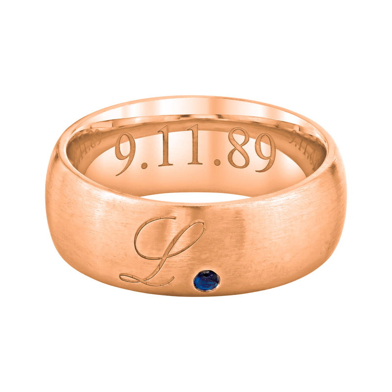 Mens Comfort Fit Band    by Logan Hollowell Jewelry