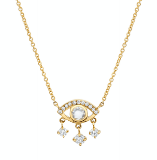 Diamond Eye of Emotions Necklace | Ready to Ship Yellow Gold 16"-17"-18"  by Logan Hollowell Jewelry