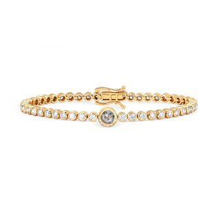 Silver Moon Infinity Bracelet | Ready to Ship Yellow Gold   by Logan Hollowell Jewelry
