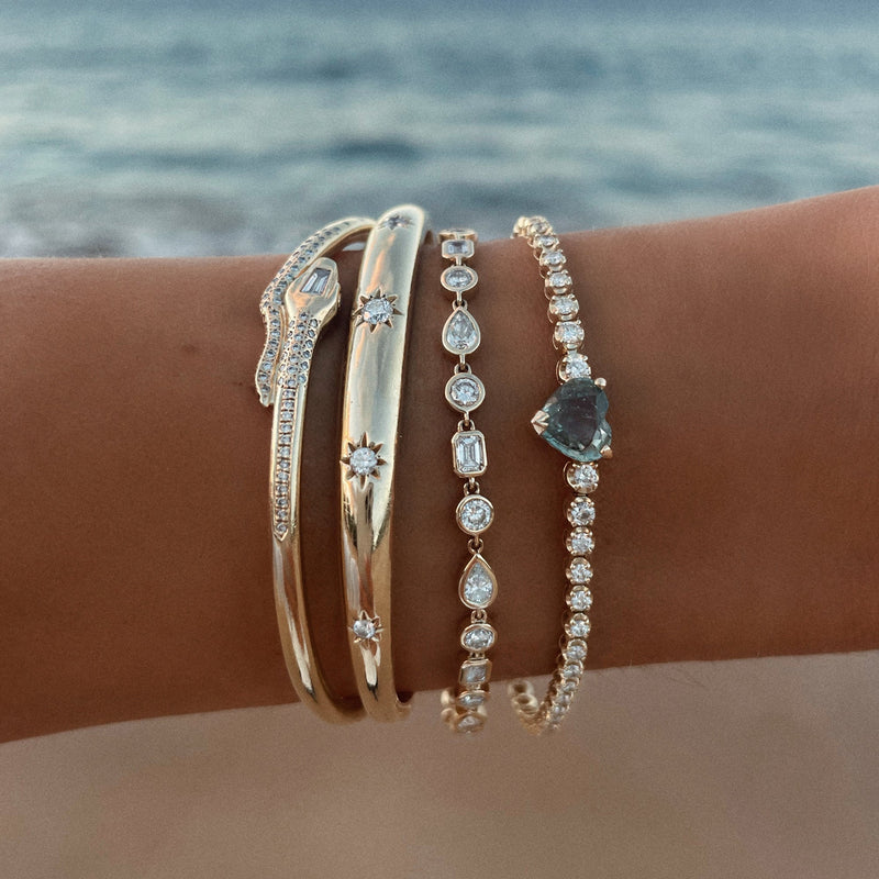 Star Set Diamond Bracelet | Ready to Ship by Logan Hollowell Jewelry