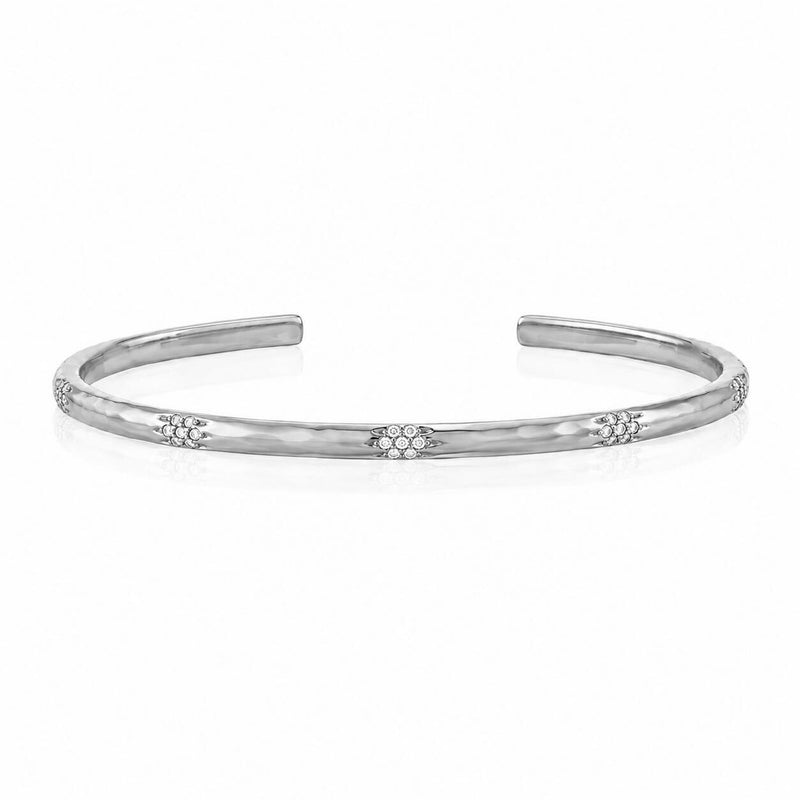 Sevenfold Diamond Bracelet White Gold by Logan Hollowell Jewelry
