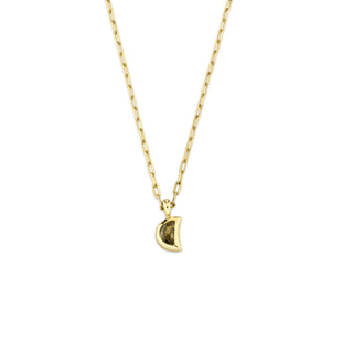 Half Moon River Brown Diamond Necklace | Ready to Ship Yellow Gold 20" by Logan Hollowell Jewelry