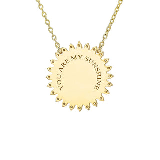 "You Are My Sunshine" Diamond Necklace by Logan Hollowell Jewelry