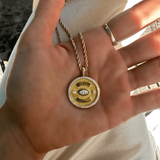 11:11 Angel Eye Coin Pendant | Ready to Ship    by Logan Hollowell Jewelry