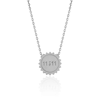 Mini 11:11 Sunshine Necklace | Ready to Ship White Gold 16"  by Logan Hollowell Jewelry