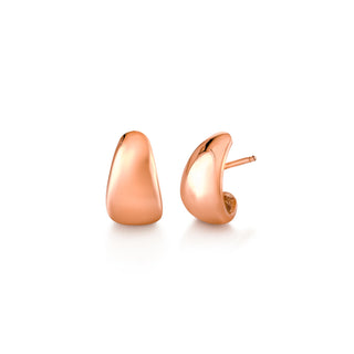 Baby Tusk Earrings Rose Gold   by Logan Hollowell Jewelry