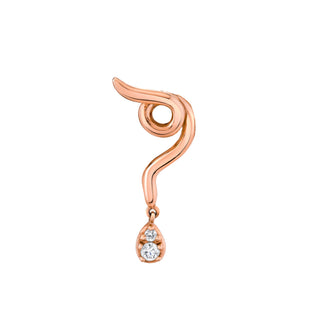 Enigma Drop Stud Rose Gold   by Logan Hollowell Jewelry