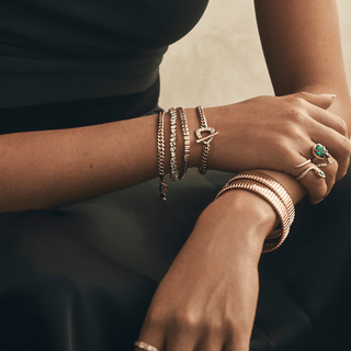 Pavé Diamond Trillion Toggle Bracelet | Ready to Ship    by Logan Hollowell Jewelry