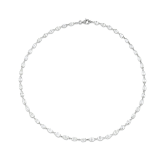 Thalassa Short Briolette Necklace White Gold   by Logan Hollowell Jewelry