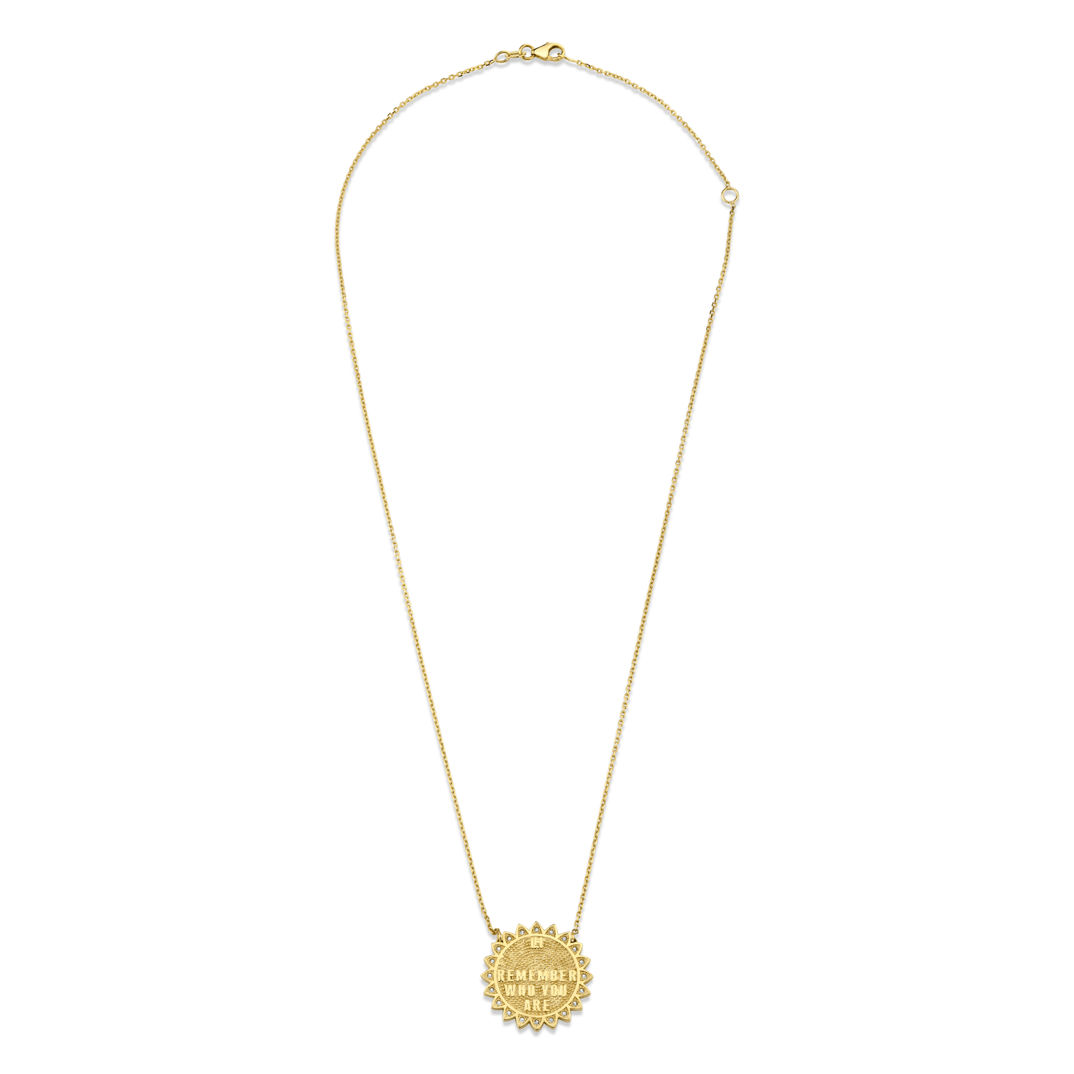 Classic 11:11 Sunshine Necklace with Diamonds (Already Engraved) by Logan Hollowell Jewelry