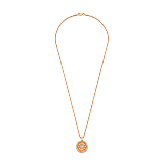 Mini Call On Your Angels Coin Necklace with Diamond Frame    by Logan Hollowell Jewelry