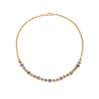 Blue Sapphire Bubble Necklace