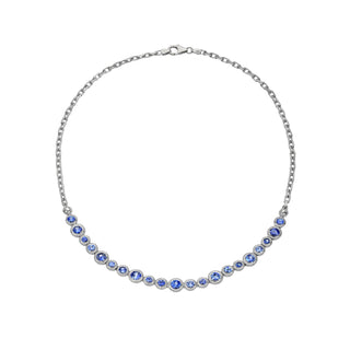Blue Sapphire Bubble Necklace