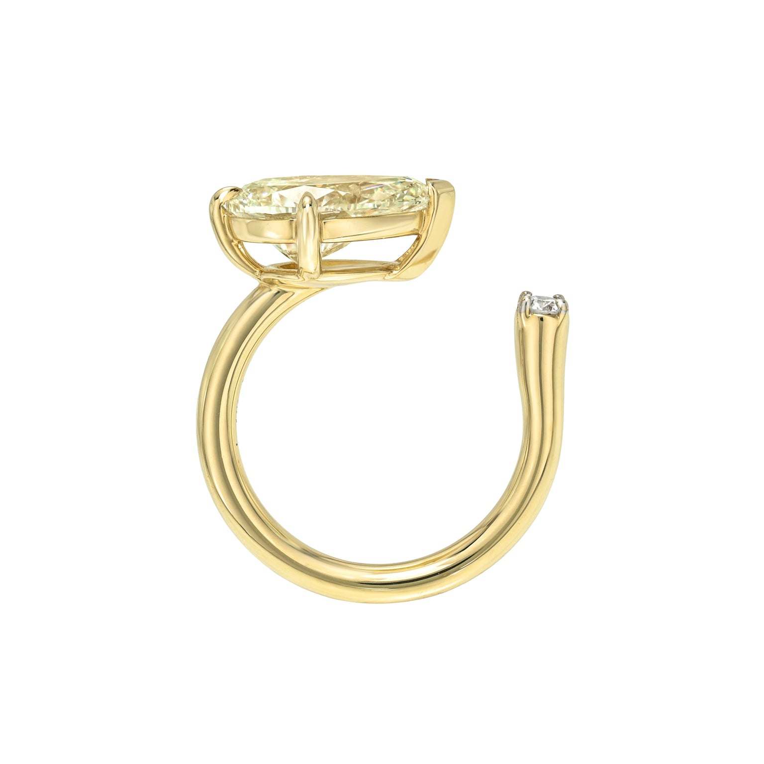 Butter Yellow Diamond Nexus Ring by Logan Hollowell Jewelry