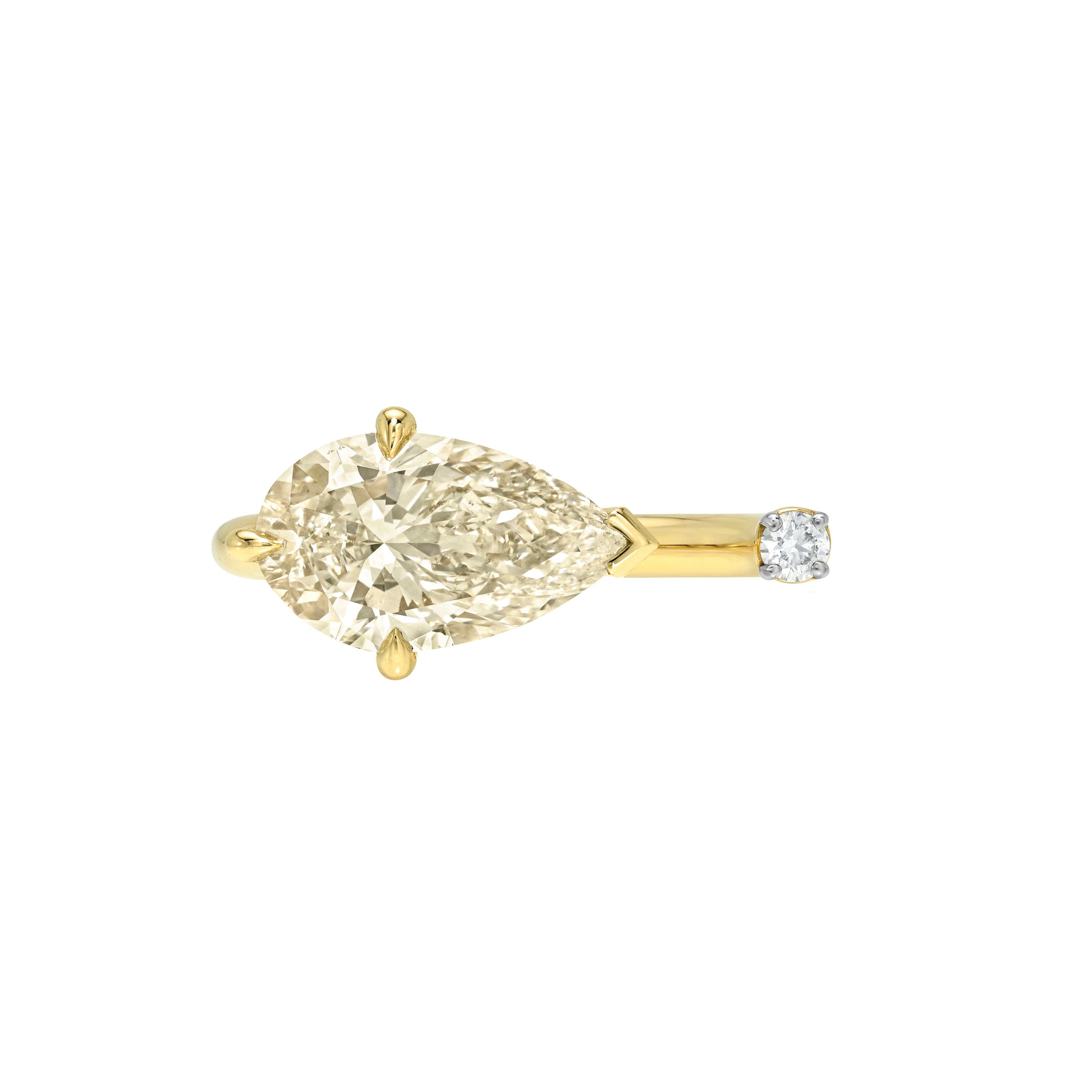 Butter Yellow Diamond Nexus Ring by Logan Hollowell Jewelry