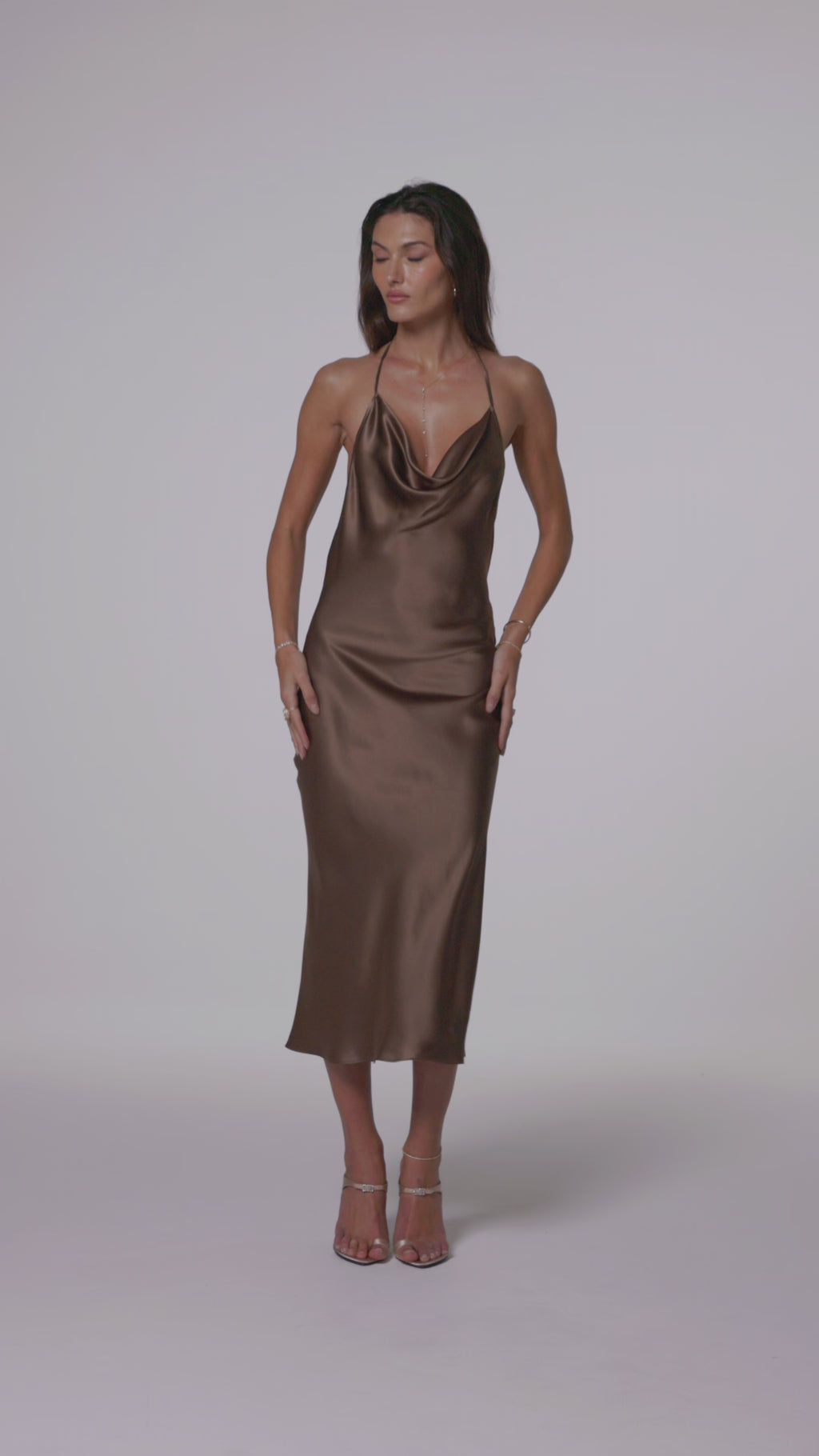 Beline Midi Length Slip Dress by Logan Hollowell Jewelry
