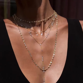 Eau de Rose Cut Gaia Graduated Diamond Choker by Logan Hollowell Jewelry