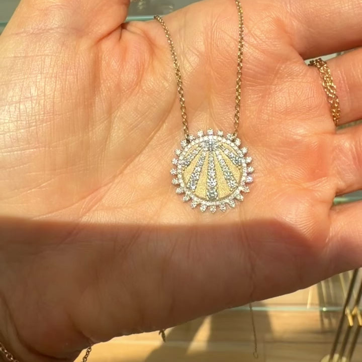 Petite "You Are My Sunshine" Diamond Necklace 2.0 by Logan Hollowell Jewelry